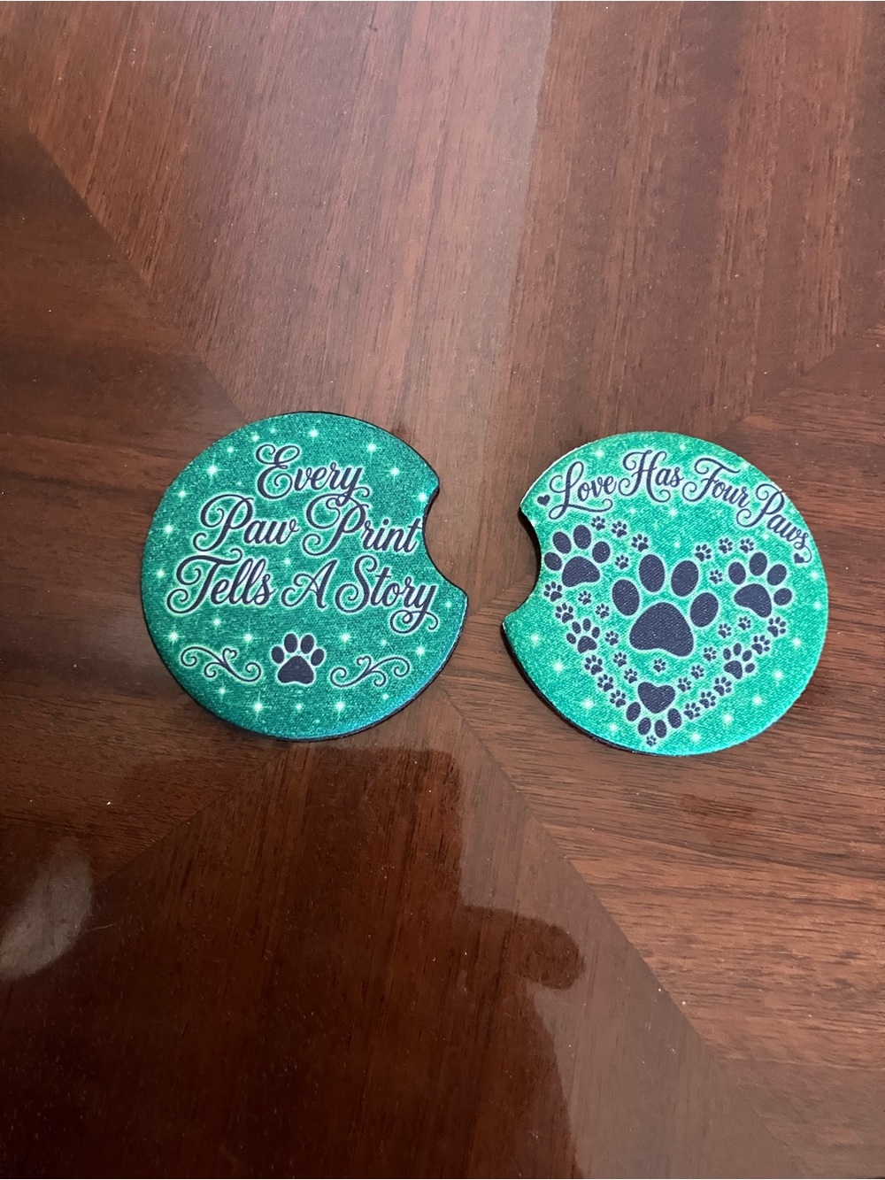 🐾 Homemade Car Coaster Set 🐾